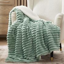 Cobertor Bedsure Sherpa Twin Size para sofá de inverno 150x200cm Cobertor Bedsure Sherpa Twin Size para sofá de inverno 150x200cm
