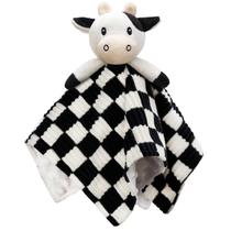 Cobertor BEILIMU Cow 35 cm Soft 3D Checkerboard Lovey