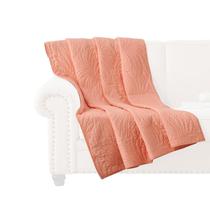 Cobertor Benzara Xumi 127x152 cm Algodão Rosa Coral Acolchoado Cobertor Benzara Xumi 127x152 cm Algodão Rosa Coral Acolchoado