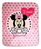 Cobertor Berço Minnie Disney Te Amo Proteção, Carinho e Maciez Cobertor Berço Minnie Disney Te Amo Proteção, Carinho e Maciez