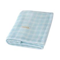 Cobertor Bonito pra Cachorro Soft Xadrez Azul Claro para Cães