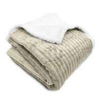 Cobertor Boreal Liso Sherpa Bege Casal 180X220cm - Home Design Cobertor Boreal Liso Sherpa Bege Casal 180X220cm - Home Design