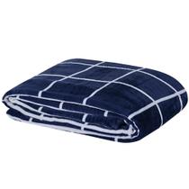 Cobertor Brooklyn Casal Mantinha Flannel Quadriculado ul