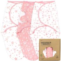 Cobertor Bublo Baby Preemie, 4 a 7 libras, pacote com 3 unidades, rosa rosa