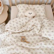 Cobertor BuLuTu, edredom infantil, musselina, algodão, floral, 152x198cm Cobertor BuLuTu, edredom infantil, musselina, algodão, floral, 152x198cm