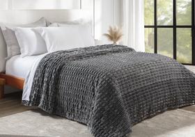 Cobertor Casal 180x220 Toque de Seda Elegance Cor:Zinco