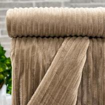 Cobertor Casal Canelado Luster Taupe