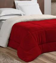Cobertor Casal com Manta e Sherpa (pele de carneiro) 2,20m x 2,40m