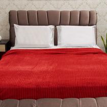 Cobertor Casal com Toque Macio Home Design Luster Vermelho