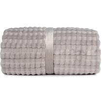 Cobertor Casal Desert Plush Flanel Fleece 400g/m² 100% Poliéste Altenburg Cinza Nuvem Cobertor Casal Desert Plush Flanel Fleece 400g/m² 100% Poliéste Altenburg Cinza Nuvem