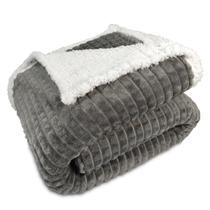 Cobertor Casal Dupla Face Sherpa Toque Lã de Ovelha Carneiro Manta Microfibra Corttex 1,80 x 2,20