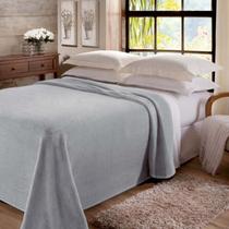 Cobertor Casal Dyuri Plus 1,80 m x 2,20 m Cor Cinza na Cinta Jolitex