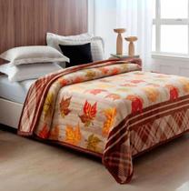 Cobertor Casal Dyuri Toque Macio Tay Marrom 180x220cm