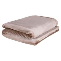 Cobertor Casal Europa Toque de Luxo 180 x 240cm - Marrom Claro