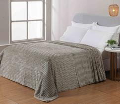 Cobertor Casal Grosso Toque Aveludado Ultra Soft 280grs 3D Relevo Manta Macio e Quente