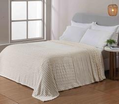 Cobertor Casal Grosso Toque Aveludado Ultra Soft 280grs 3D Relevo Manta Macio e Quente