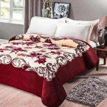 Cobertor Casal Jolitex Kyor Plus Soft Chamonix 180x220cm - Floral