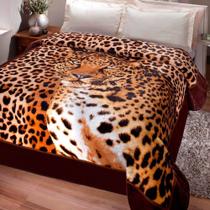 Cobertor Casal Jolitex Ternille Kyor Plus Leopardo 1,80x2,20