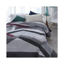 Cobertor Casal Leve Kyor Plus Amalfi Jolitex Cinza 180 x 220