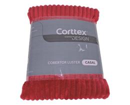 Cobertor Casal Luster Canelado Corttex 1,80x2,20m Vermelho
