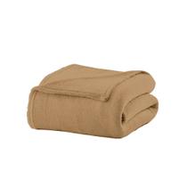 Cobertor Casal Manta de Microfibra 1,8x2,2m Bege - Camesa