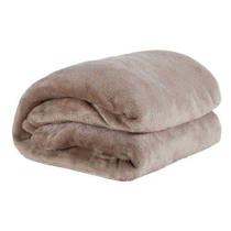 Cobertor Casal Manta Felpuda 01 Peça (toque Aveludado) Caqui - CasaHome