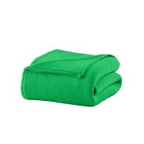 Cobertor Casal Manta Microfibra 1,8X2,2M Verde Camesa