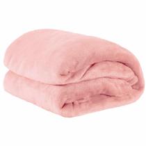 Cobertor Casal Manta Microfibra Toque Aveludado 01 Pc Rosa
