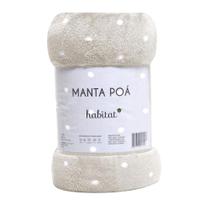 Cobertor Casal Manta Poá Flanel Microfibra Toque Macio habitat Cobertor Casal Manta Poá Flanel Microfibra Toque Macio habitat
