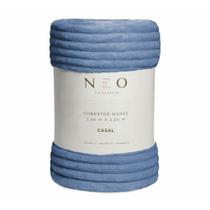 Cobertor Casal Neo Mares 180X220 cm Canelado 300g/m² Cor:Azul - Camesa