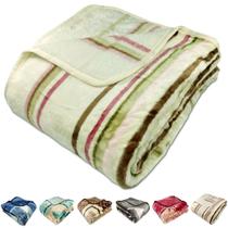 Cobertor Casal Raschel Corttex Estampado - Toque Aveludado - 100% Poliéster - 1,80 x 2,20m