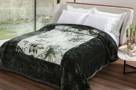 Cobertor Casal Raschel Plus Balada Verde Jolitex