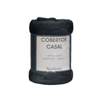 Cobertor Casal Super Soft Grafite 300G 1,80x2,20 Sonhare