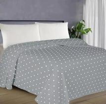 COBERTOR CASAL TOQUE DE SEDA POA 2,20X 2,20 CINZA - Habitat