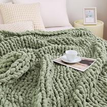 Cobertor Chunky Knit Throw Admitrack Chenille 130x160cm Sage