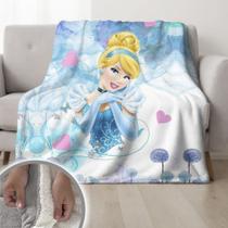 Cobertor Cinderela De Pele De Carneiro 155x240cm Infantil