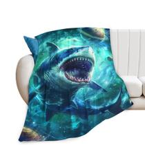 Cobertor Citari Funny Shark Fantasy para meninas, mulheres, homens e meninos
