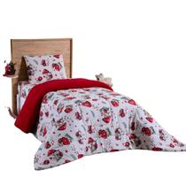 Cobertor Coberdrom Edredom Manta Mantinha Soft Fleece Solteiro Dupla Face Infantil Personagem Macio
