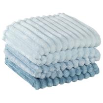 Cobertor Coberta Fluflu Queen Ultrasoft Alto Relevo Dupla Face - Acqua - 100% Poliéster