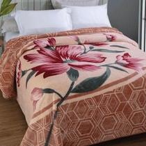Cobertor Coberta Kyor Plus Casal Queen 2,20m x 2,40m Pelo Baixo Macio Com Caixa Jolitex Estampados