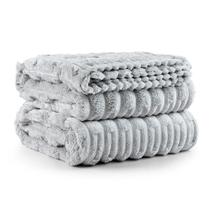 Cobertor Coberta Popcorn Queen Ultrasoft Alto Relevo Dupla Face - Platina