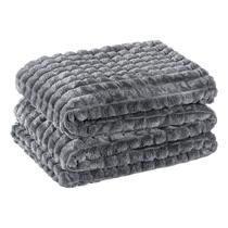 Cobertor Coberta Tok Max Queen Ultrasoft Alto Relevo Dupla Face - Gris - 100% Poliéster Cobertor Coberta Tok Max Queen Ultrasoft Alto Relevo Dupla Face - Gris - 100% Poliéster