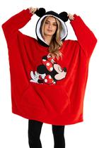 Cobertor com capuz Disney Oversize Red Minnie and Mickey Women