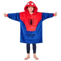 Cobertor com Capuz Marvel Homem-Aranha em Fleece Tamanho Único Infantil Cobertor com Capuz Marvel Homem-Aranha em Fleece Tamanho Único Infantil
