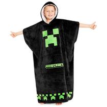 Cobertor com capuz Minecraft Fleece para crianças e adolescentes Cobertor com capuz Minecraft Fleece para crianças e adolescentes