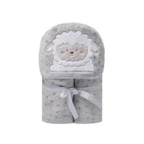 Cobertor com capuz para bebê microfibra Papi Ref 3577