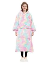 Cobertor com capuz vestível KFUBUO Long Sherpa Glow in the Dark