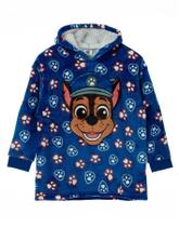 Cobertor com capuz vestível Paw Patrol Boys Blue Chase Fleece