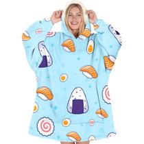 Cobertor com capuz Warmstorey Sushi Lover, presente para esposa e mãe