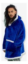 Cobertor Com Manga Moleton Hoodie Adulto Azul Marinho Cobertor Com Manga Moleton Hoodie Adulto Azul Marinho
